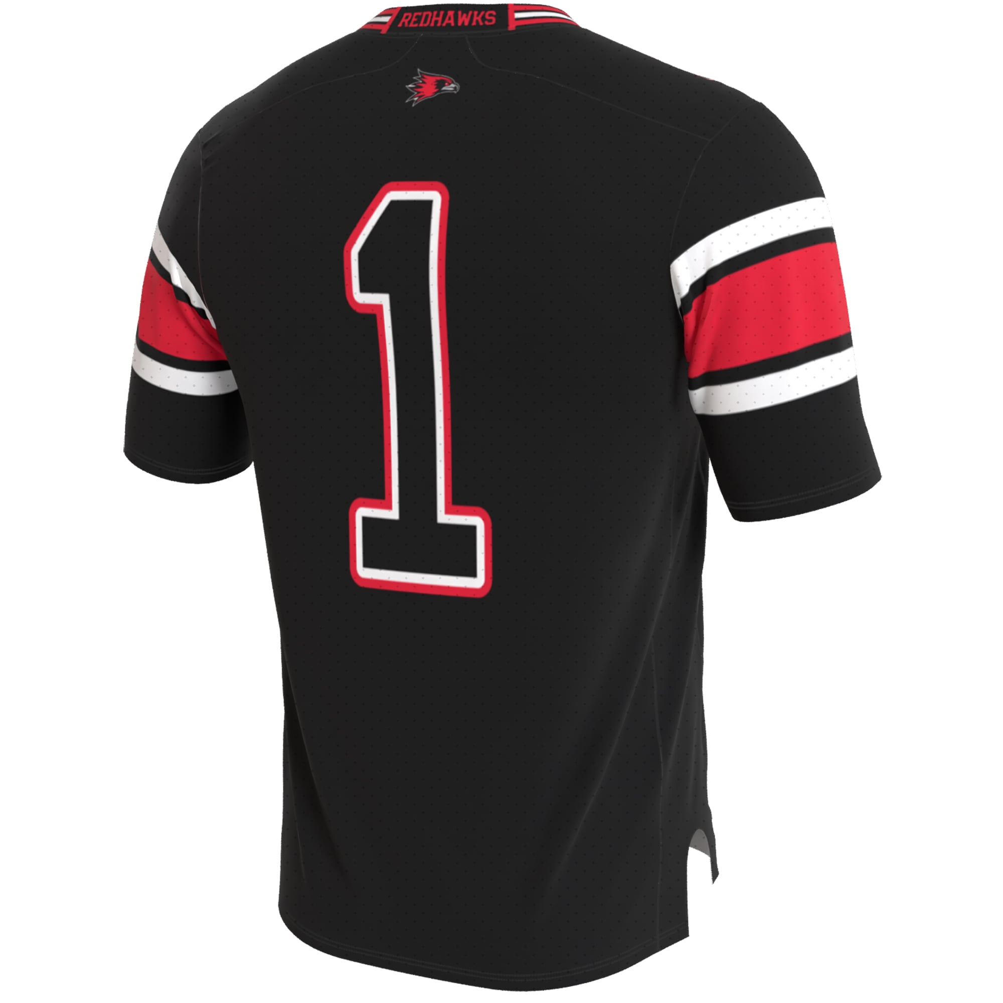 Unisex Black SEMO Redhawks Lightweight Collegiate Football Blackout Fashion Jersey