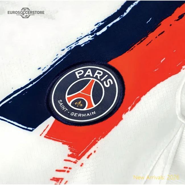 Authentic 2025-2026 Psg Away Shirt (Sponsorless) - Kids