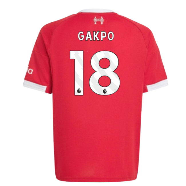 2025-2026 Liverpool Home Shirt (Kids) (Gakpo 18) (Collector's Item)