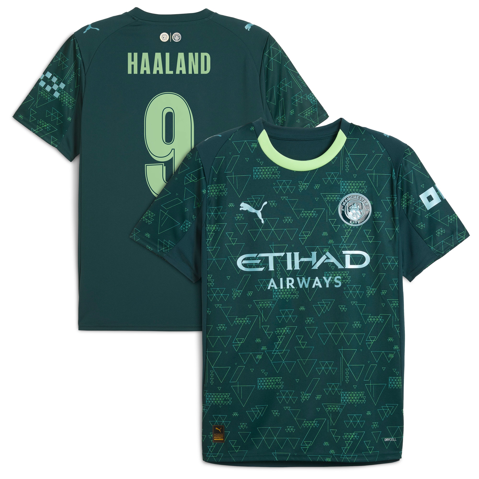 [SJH] Erling Haaland #9 Manchester City x EA SPORTS FC 2025/26 Fourth Jersey - Green