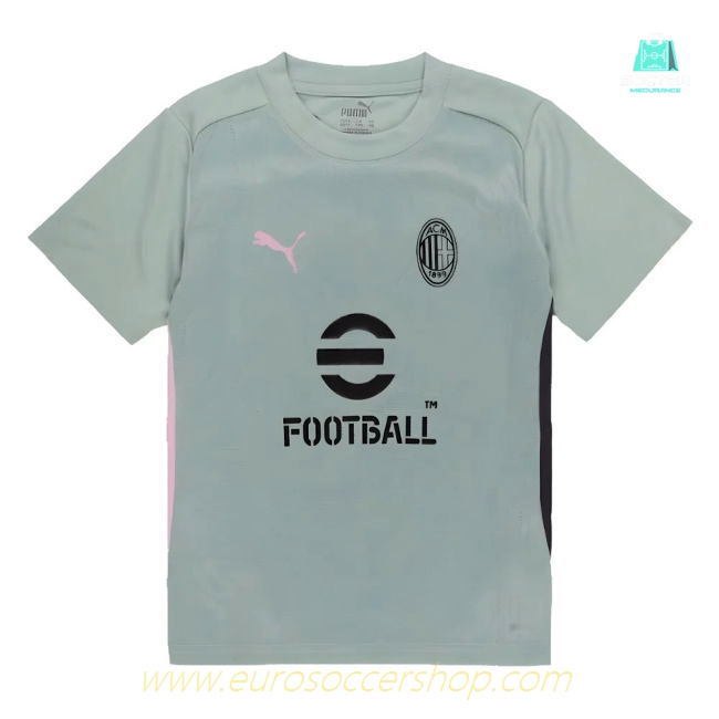 2024-2025 AC Milan Training Shirt (Green Fog) - Kids