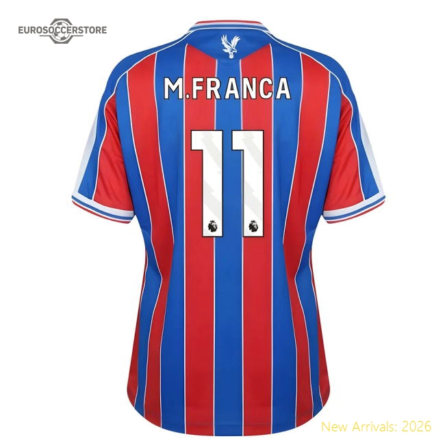 S Crystal Palace Female 2025 Home Jersey Shirt Football Fan For Football Football Fan Gear
