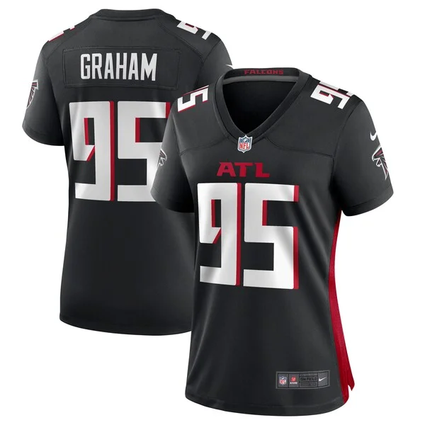 None Graham Atlanta Game Jersey - Black | NFL Player Jersey | NFL Foot