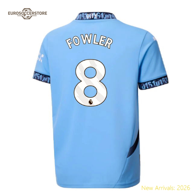 Safe Kids Man City Fowler Jersey 2024-2025 Soft-touch Flexible