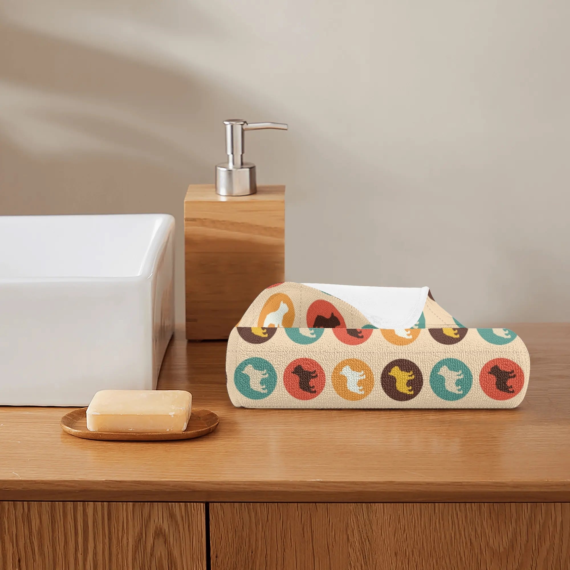 Lifestyle-Driven Cozy Pepper - Towel For Frenchie Lovers for Home Use