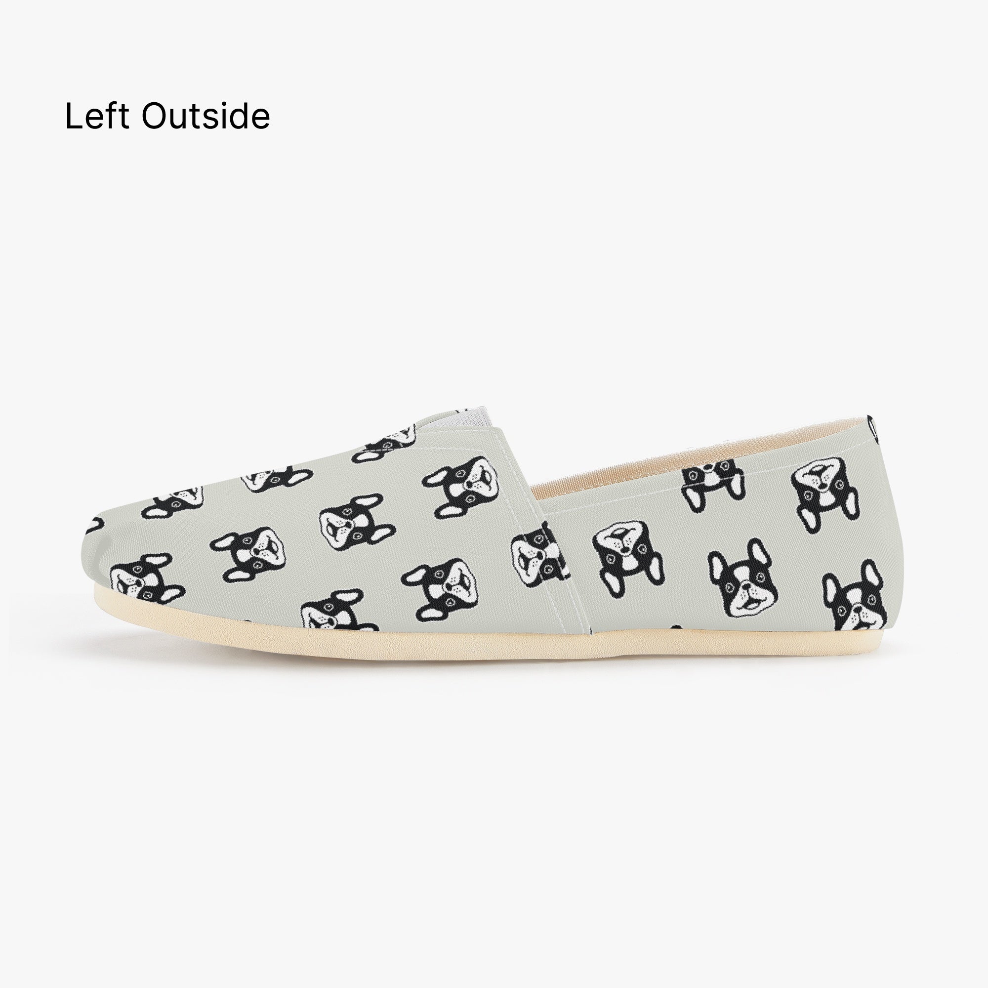 - Bulldog Inspired Casual Canvas Shoes Indoor Comfort | Unique Design