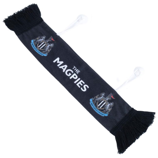 Newcastle United FC Mini Magpies Car Scarf - fan gear