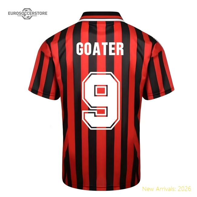 City Manchester 1994 Away Retro Football Top (Goater 9)