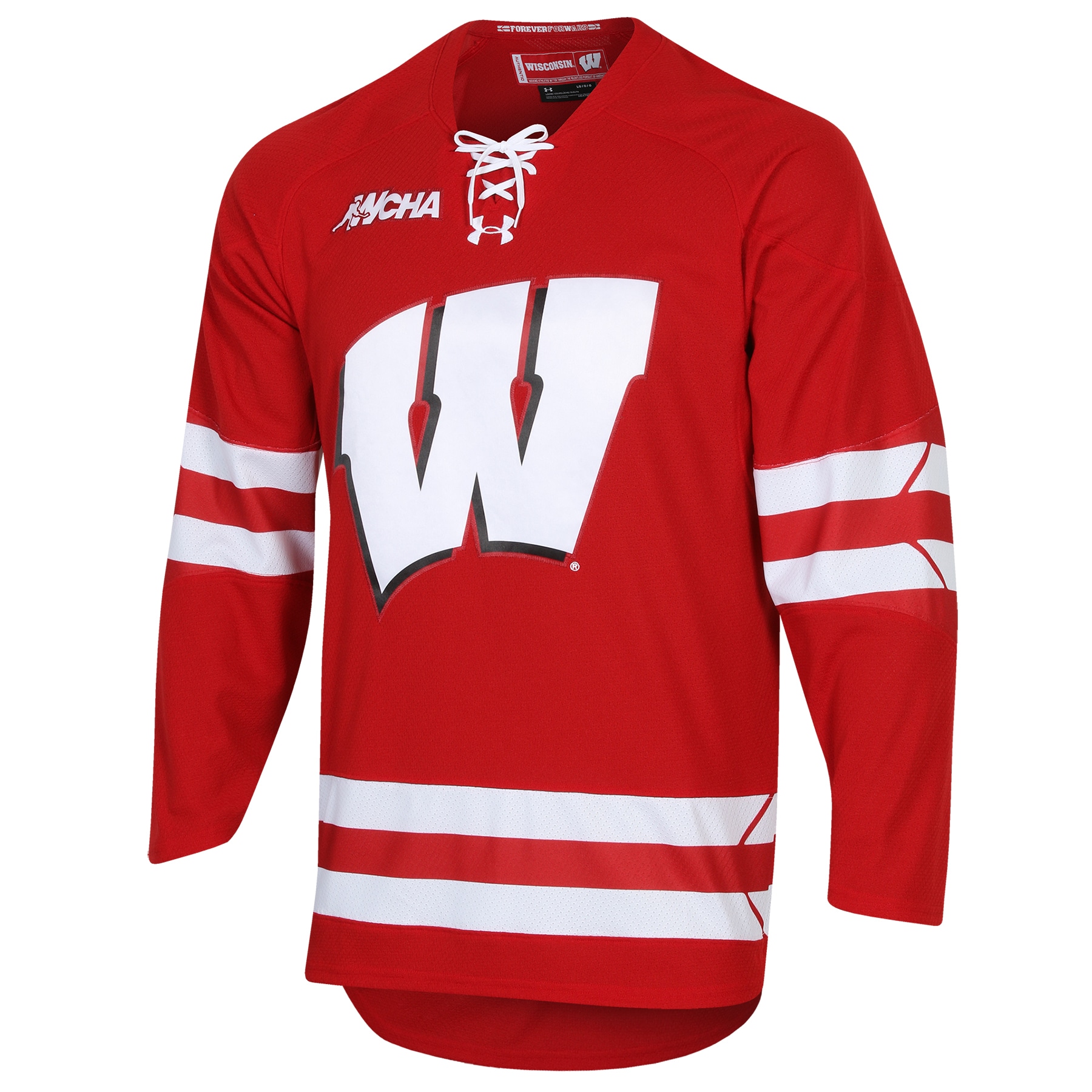 [DDG] Wisconsin Badgers Replica Hockey Jersey - Red