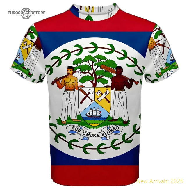 Belize Coat Of Arms Sublimated Sports Jersey - Reasonable Price