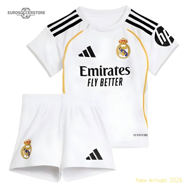 Premium Best-Selling 2025-2026 Real Madrid Home Baby Kit