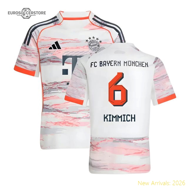 Top-grade 2025-2026 Bayern Munich Road Jersey (kids) (kimmich 6)