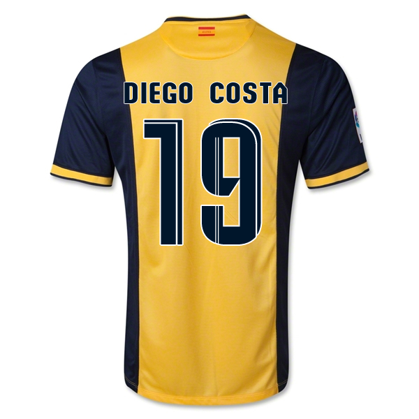 Elite Series 13-14 Atletico Madrid 19 Diego Costa Away Soccer Jersey