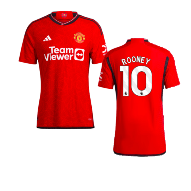Committed Football Man Utd Authentic Home Shirt Rooney #10 High Pe...