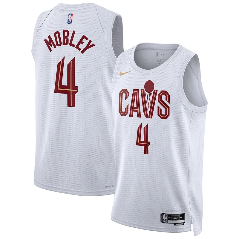 Premium-Quality Evan Mobley CLE NBA Jersey - White - Licensed Product