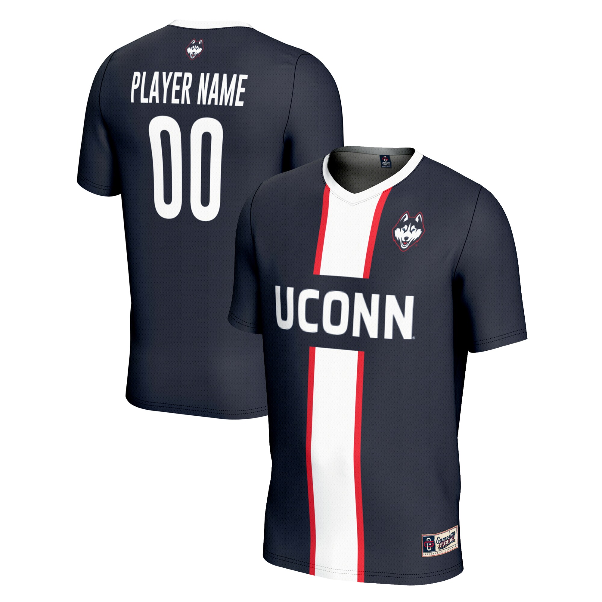 [LK] UConn Huskies GameDay Greats Youth Lightweight Pick-A-Player NIL Men's Soccer Jersey - Navy
