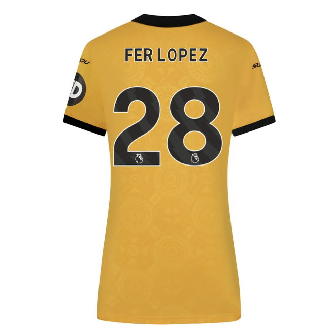 Womens Authentic 2025-2026 Wolves Premier League Home Jersey