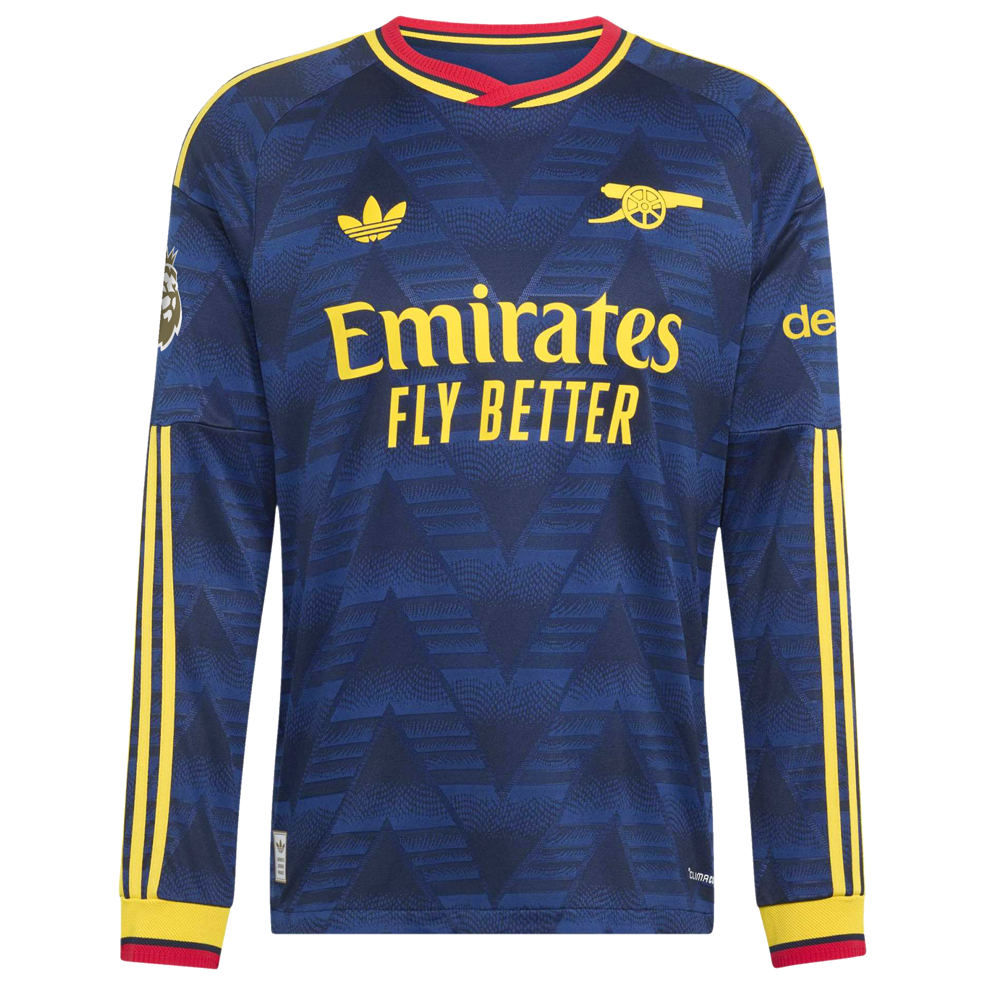 [SJH] Declan Rice #41 Arsenal 2026/27 Away On-Field Authentic Long Sleeve Jersey - Navy