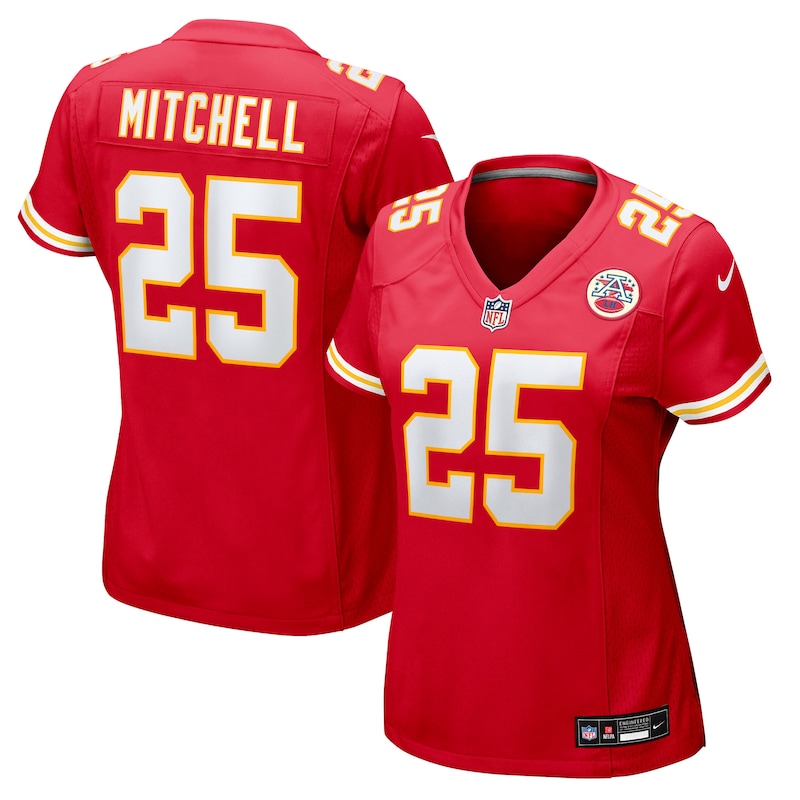 None Elijah Mitchell KC Chiefs Energetic Official Jersey Football Appa