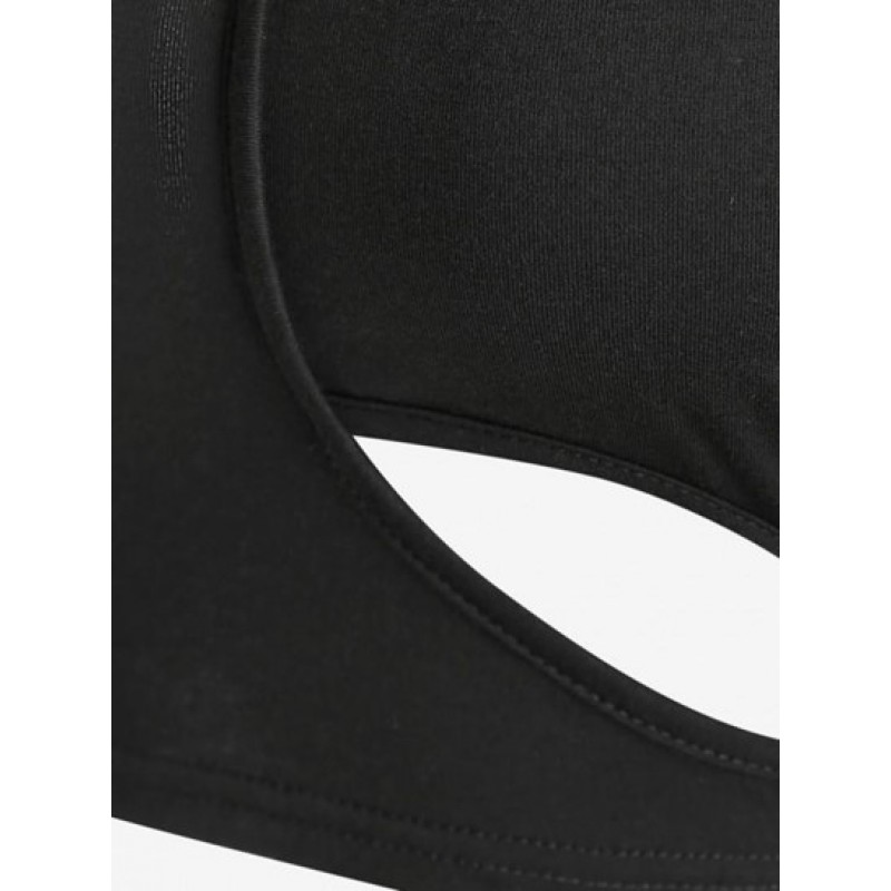 Cut Out Crop T Shirt PP8114