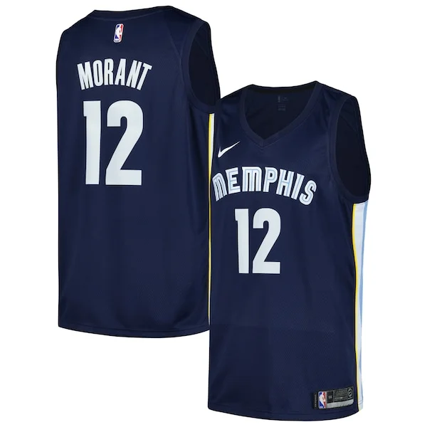 Ja Morant MEM Swingman Jersey - fashionable Basketball - Navy
