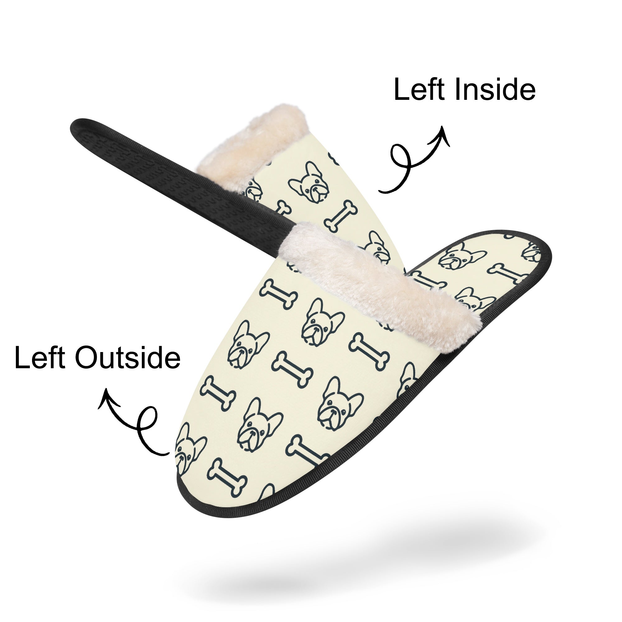 French Bulldog Kingston Cozy Winter Slippers Non-Slip Paw Protection