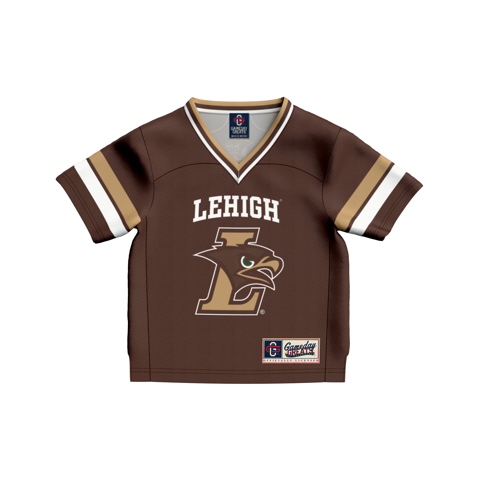 Toddler #1 Brown Lehigh Mountain Hawks Collegiate Football Fashion Jersey