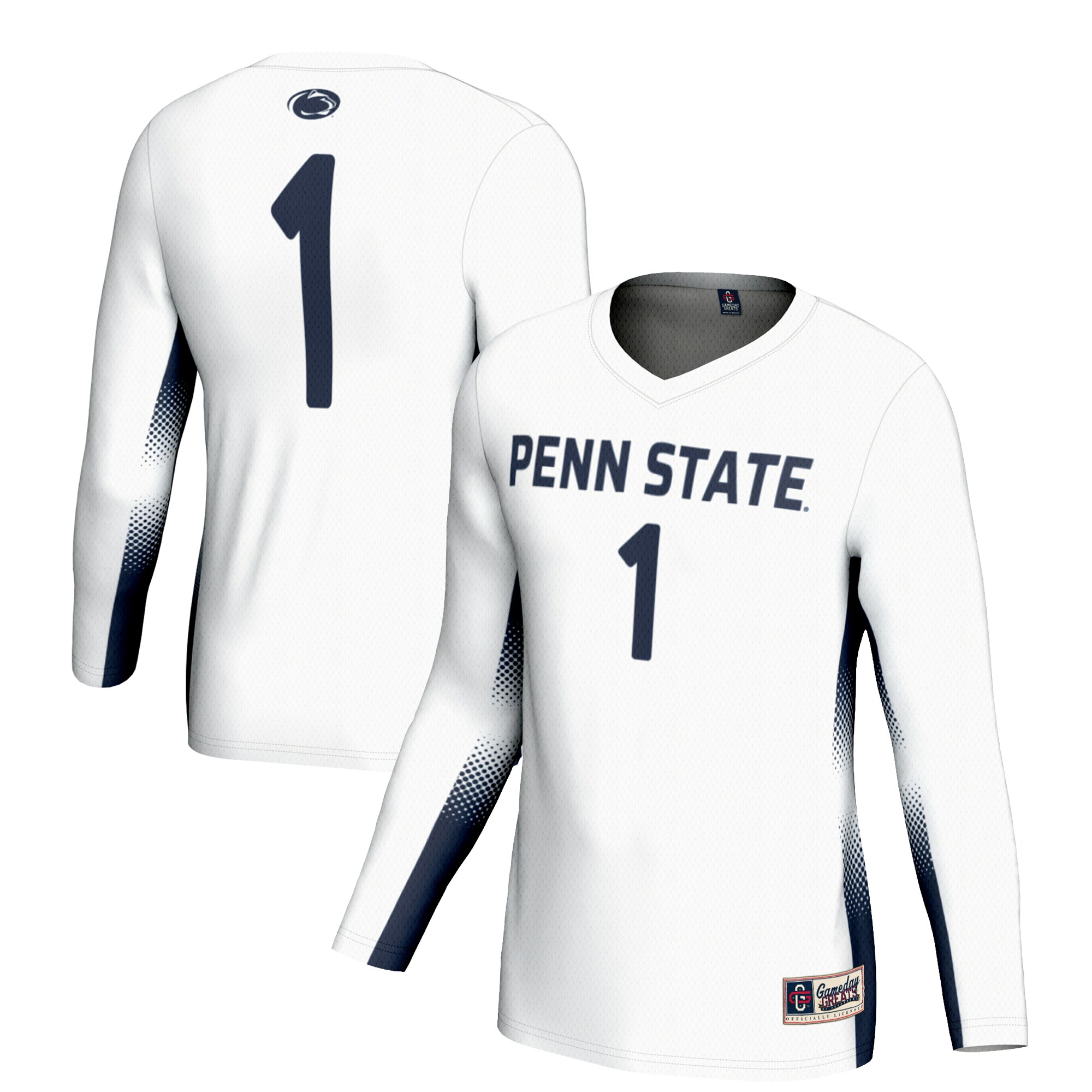 [DDG] Penn State Nittany Lions GameDay Greats Unisex Lightweight Volleyball Jersey - White
