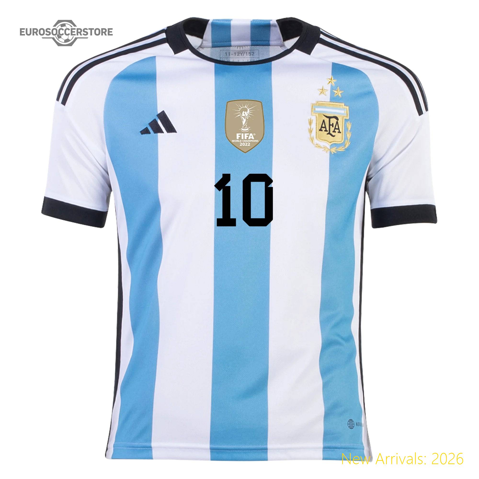 Modern Design Authentic Kids Arg Soccer Star Home Jersey 2023