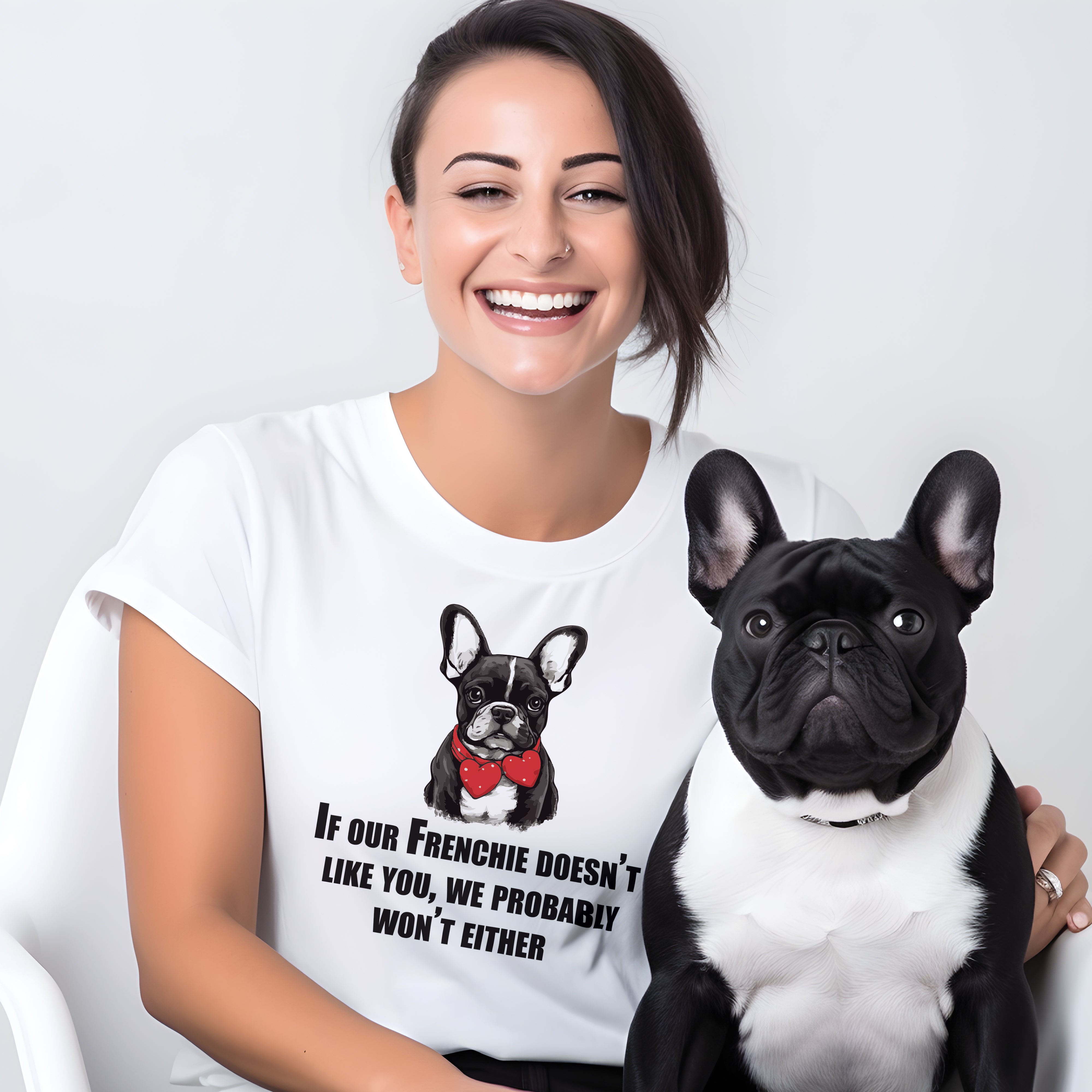 Stylish Comfy Tee For Frenchie Lovers - Unisex T-shirt for Daily Life