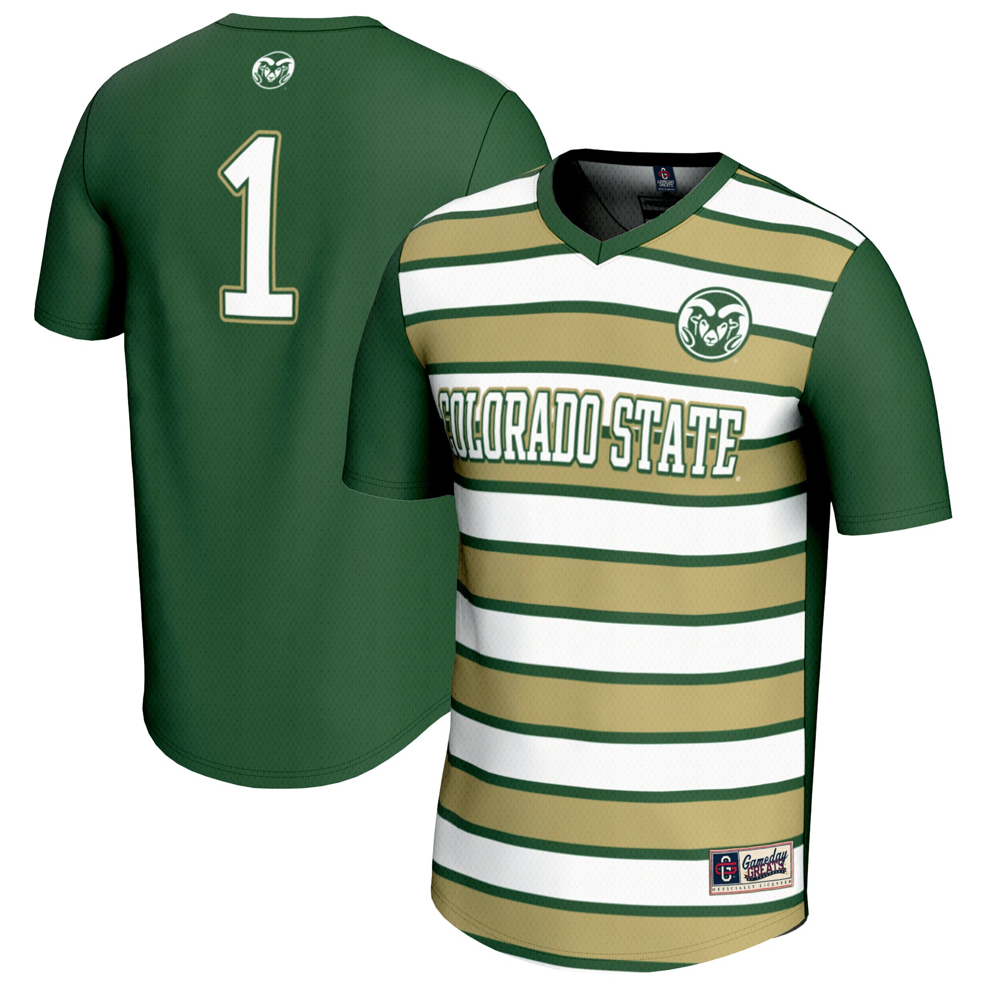 [JED] Women's Colorado State Rams GameDay Greats Lightweight Soccer Fashion Jersey - Green