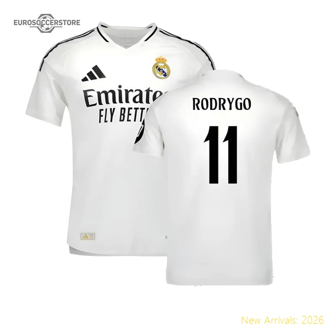 Best-Selling 2024-2025 Real Madrid Authentic Home Shirt (Rodrygo 11)