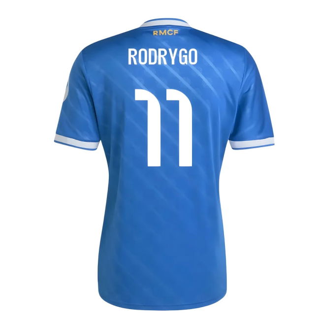 Camiseta Real Madrid 2025-2026 Tercer Hombres - Oficial Con Rodrygo 11