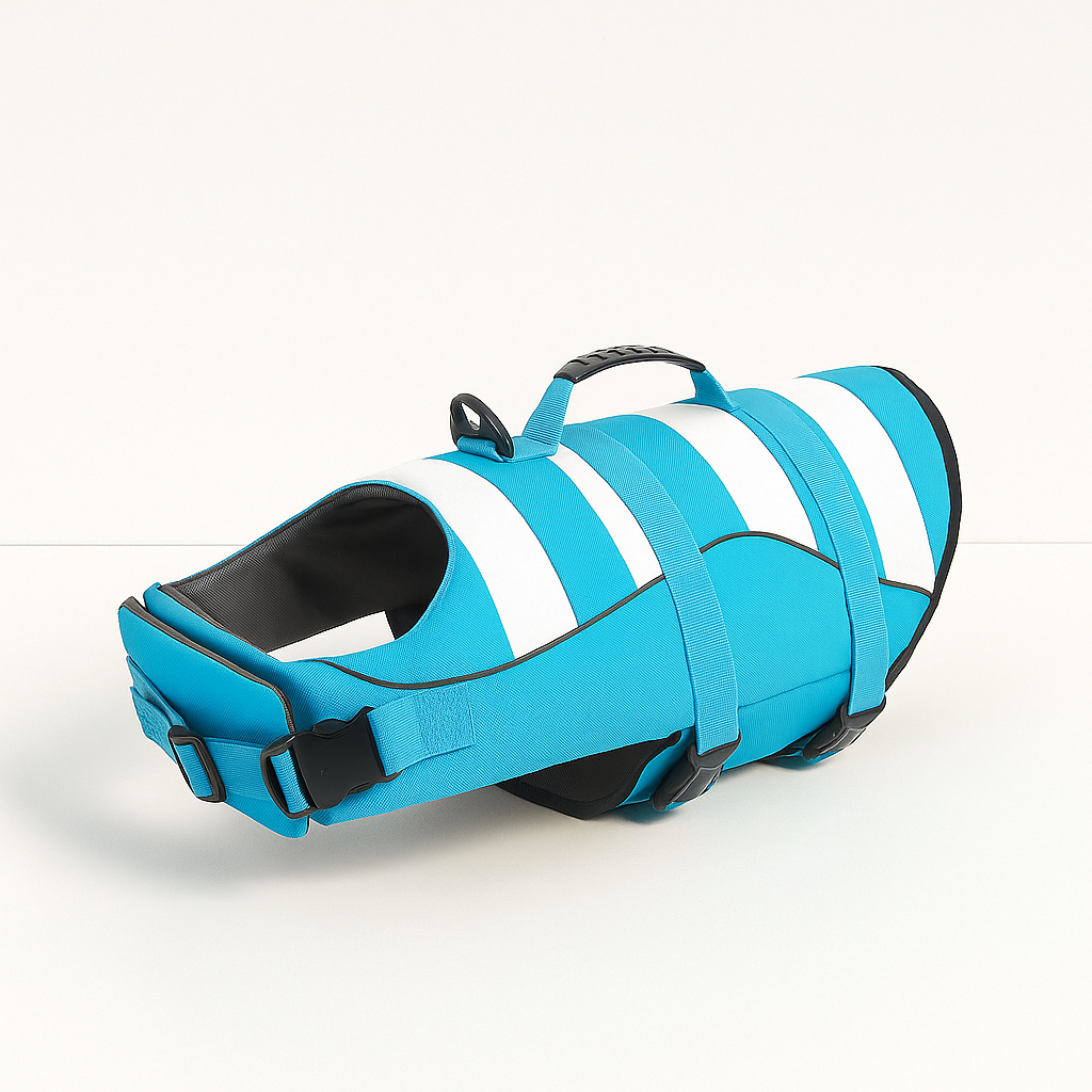 Pet-Lover Frenchie Swim Safety Vest – High Visibility Life Jacket Wit...