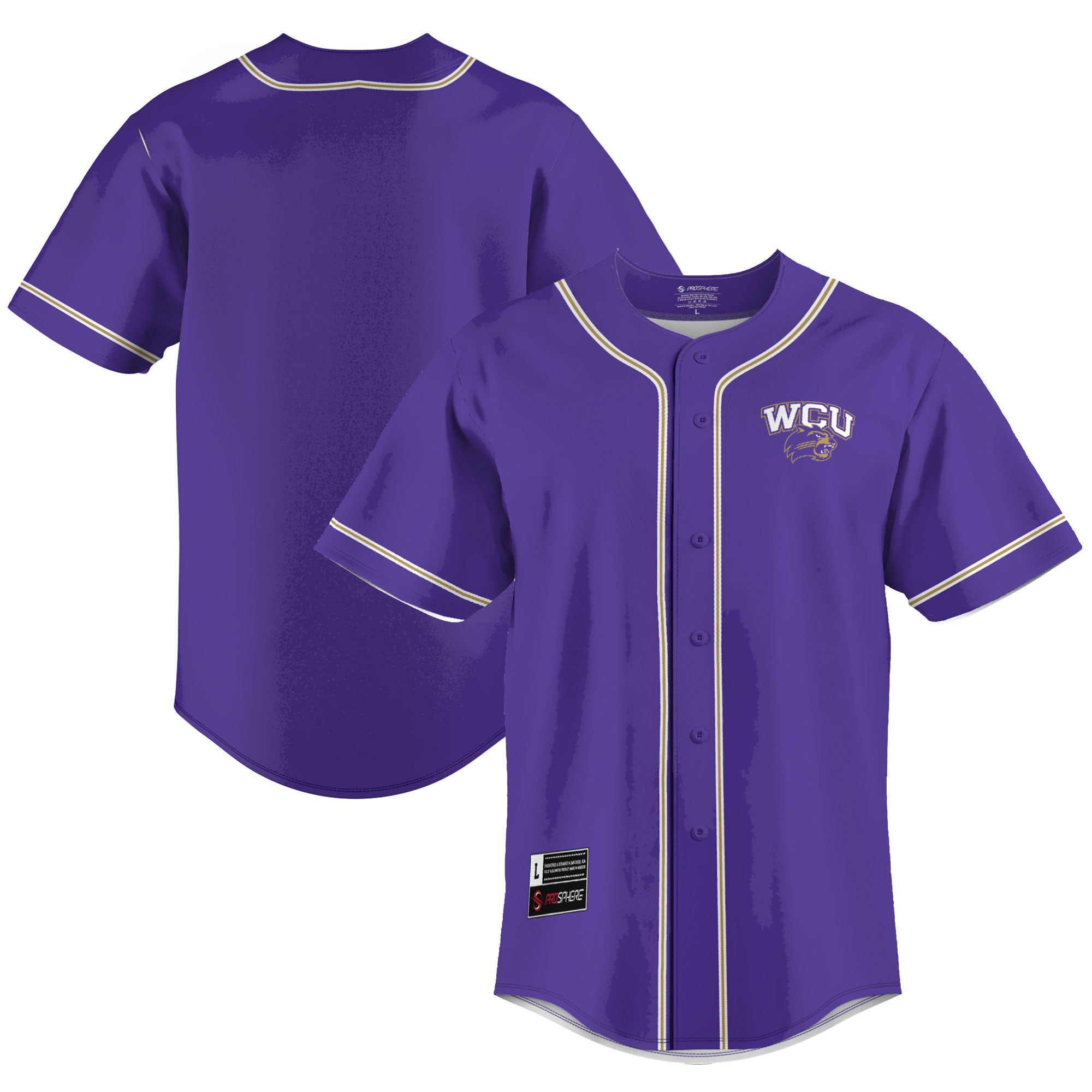 [NJP] Women's Western Carolina Catamounts GameDay Greats Lightweight Baseball Jersey - Purple