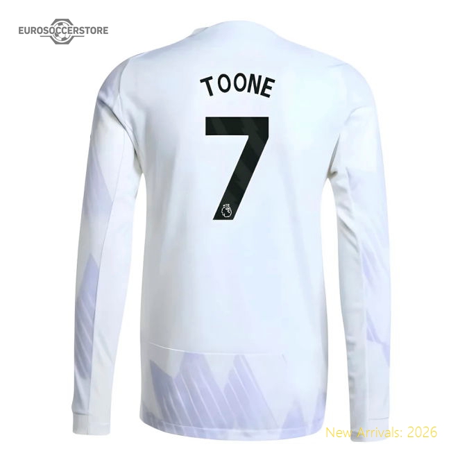 Man Utd Long Sleeve Away Kit 2025-2026 Game Replica Jersey
