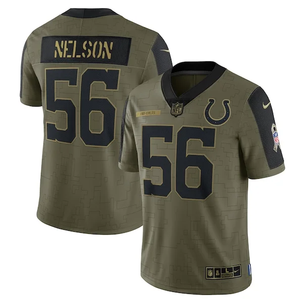 None Quenton Nelson Limited Jersey - Olive | NFL Player Jersey