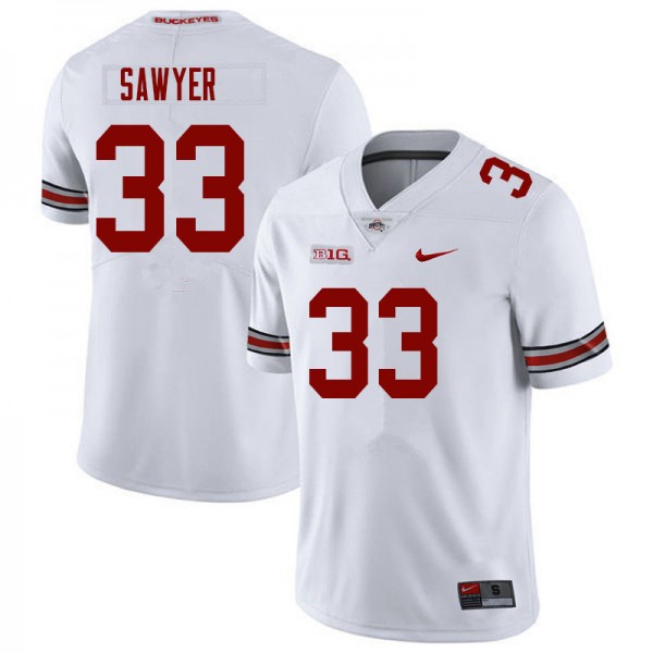 Osb Jack Sawyer #33 Nike Men White Authentic Game Jersey