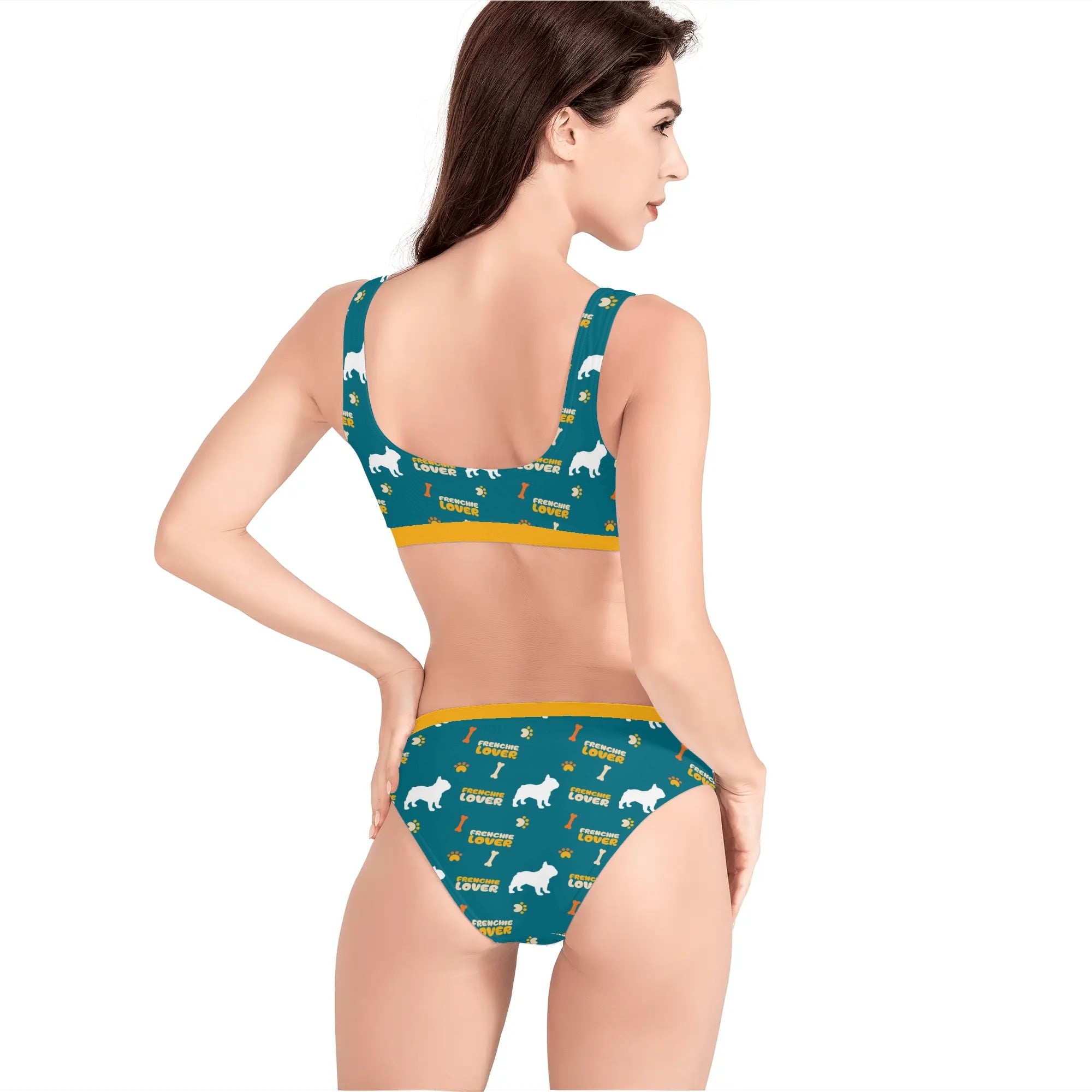 Street-Ready Sophie - Womens Sport Bikinis Swimsuit for Pet Enthusiasts