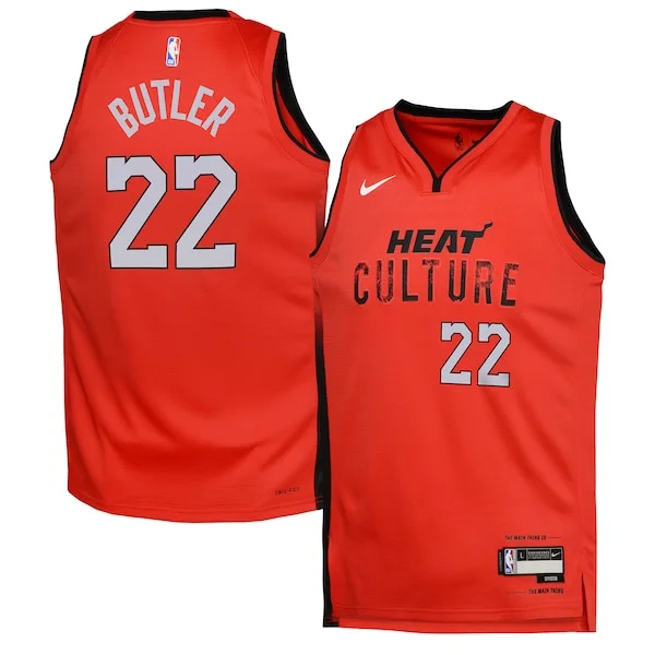 Jimmy Butler MIA Top-Grade Basketball Jersey - Red - Licensed Product