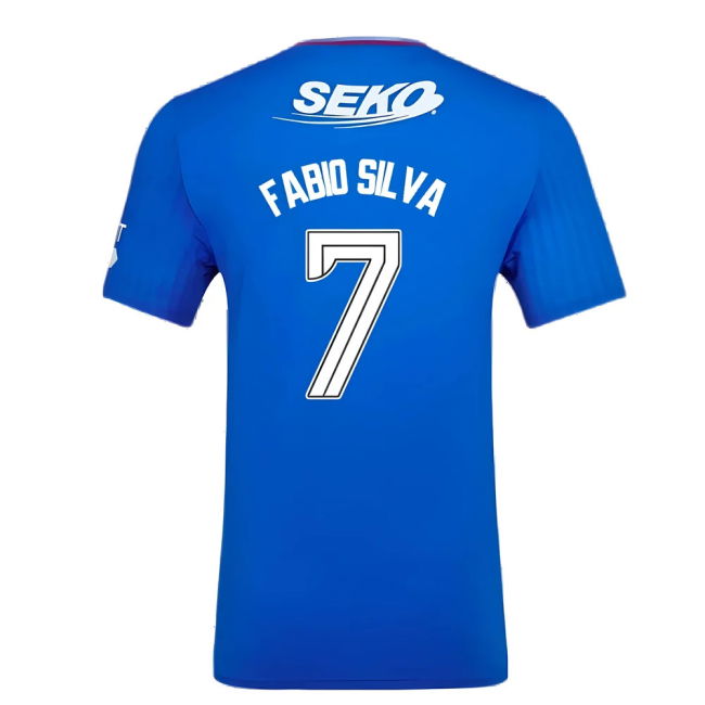 Authentic Rangers Fc Primary Kit F. Silva #7 Official Merchandise (v9)