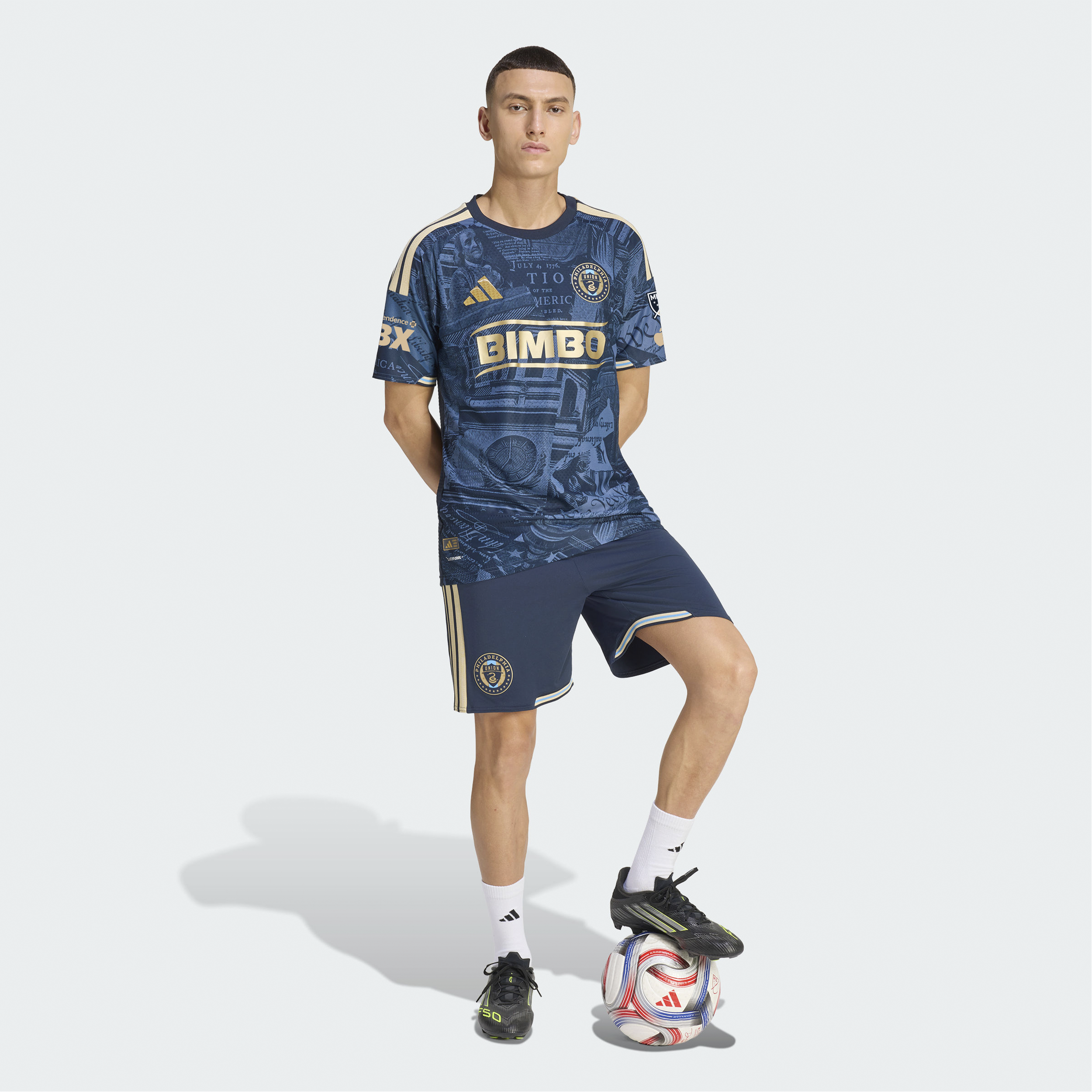 [SJH] Philadelphia Union 2026 1776 Kit On-Field Authentic Patch Jersey - Navy