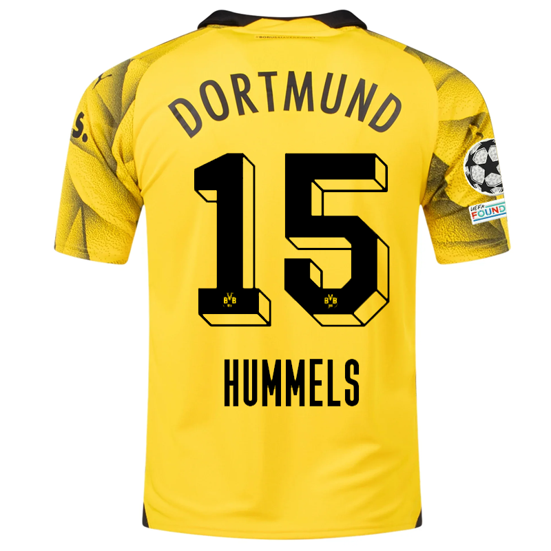 Borussia Dortmund Patches 2023-2024 UCL Third Jersey – Authentic Shirt