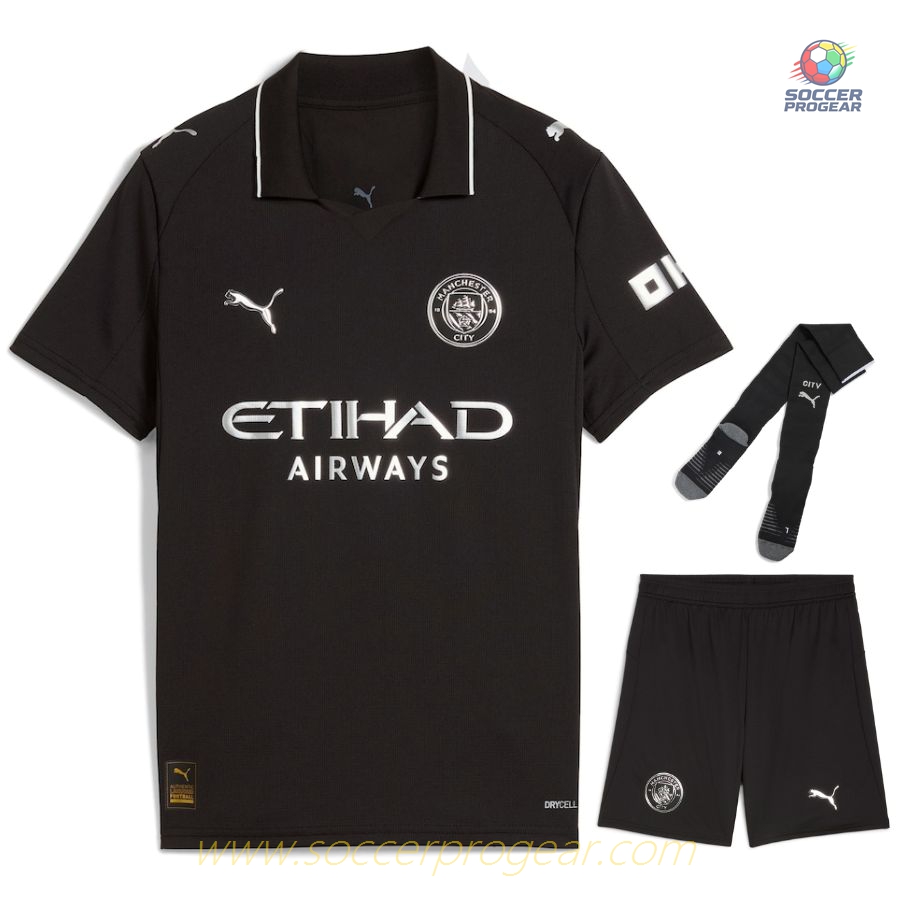 Manchester City Away Kids Edition Kit Shirt 2025/26 Collection