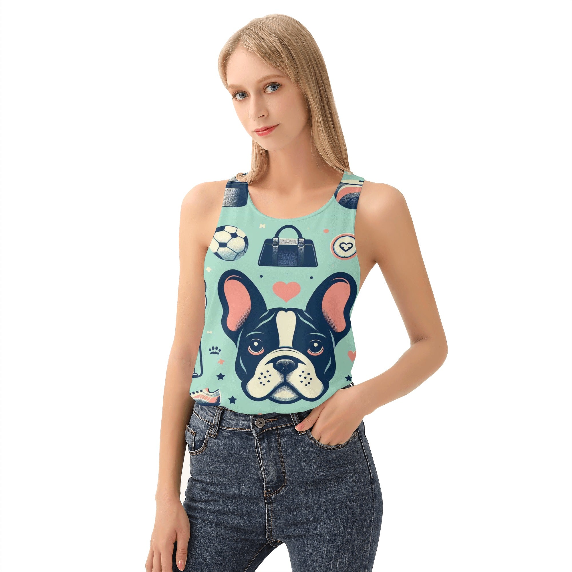 French Bulldog Lover Ginger Women Tank Tops Perfect Gift Idea