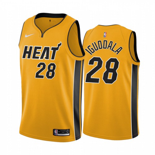 Yellow Miami Heat #28 Heat Jersey - High-Quality Polyester Quality