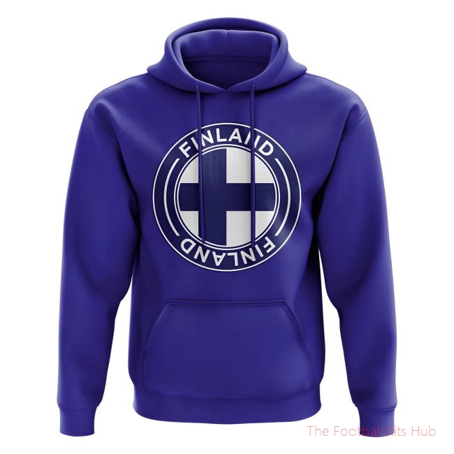 Men Finland Football Badge Hoodie (Royal)