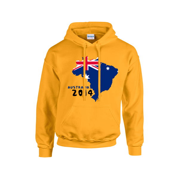 Athletic Australia 2014 Country Flag Hoody (Yellow) Athletic