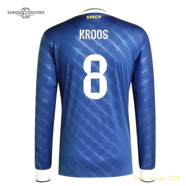 2025-2026 Real Madrid Long Sleeve Change Jersey (kroos 8)