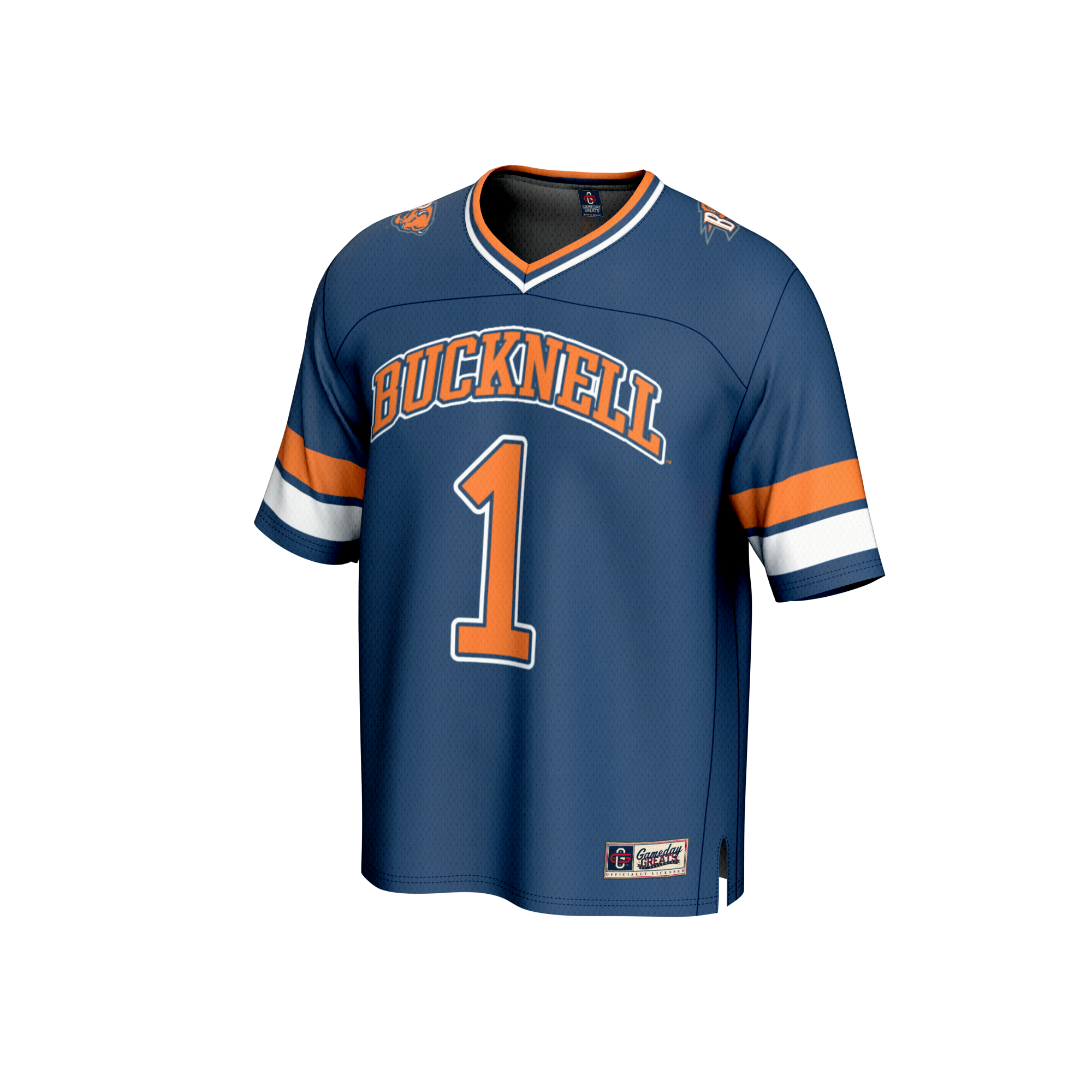 #1 Bucknell Bison GameDay Greats Lightweight Collegiate Football Fashion 26/27 Football Jersey - Blue